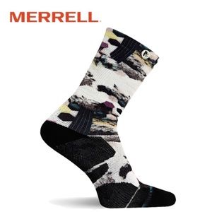 Merrell Women’s Printed Performance Crew Socks Sz Small/Medium NWT
